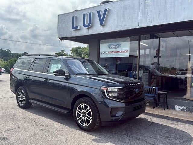 2025 Ford Expedition Active 4x4 in Stone Blue Metallic — front three-quarter view