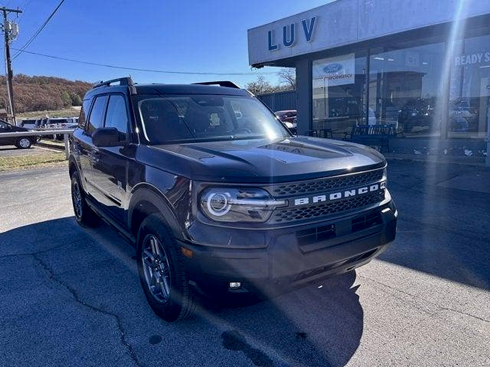 2025 Ford Bronco Sport Big Bend 4x4 in Shadow Black — front three-quarter view